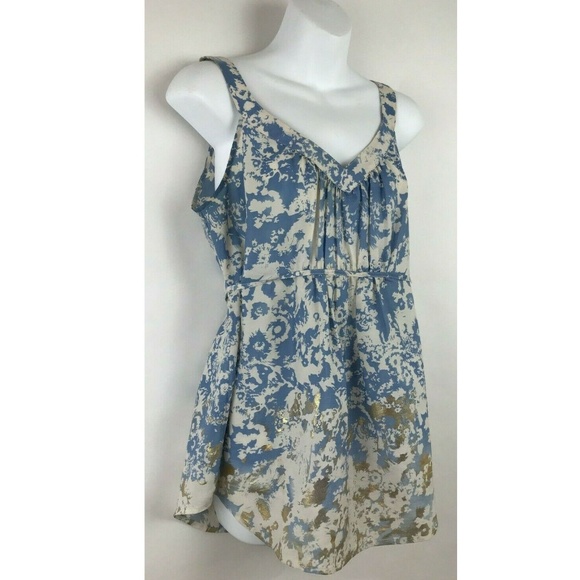 Ecote Multicolor Pastel Watercolor Sleeveless Top - Picture 2 of 5